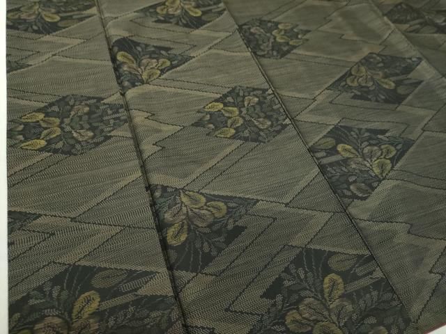 平和屋着物○本場大島紬 松皮菱花文 正絹 逸品 DAAQ3456ps