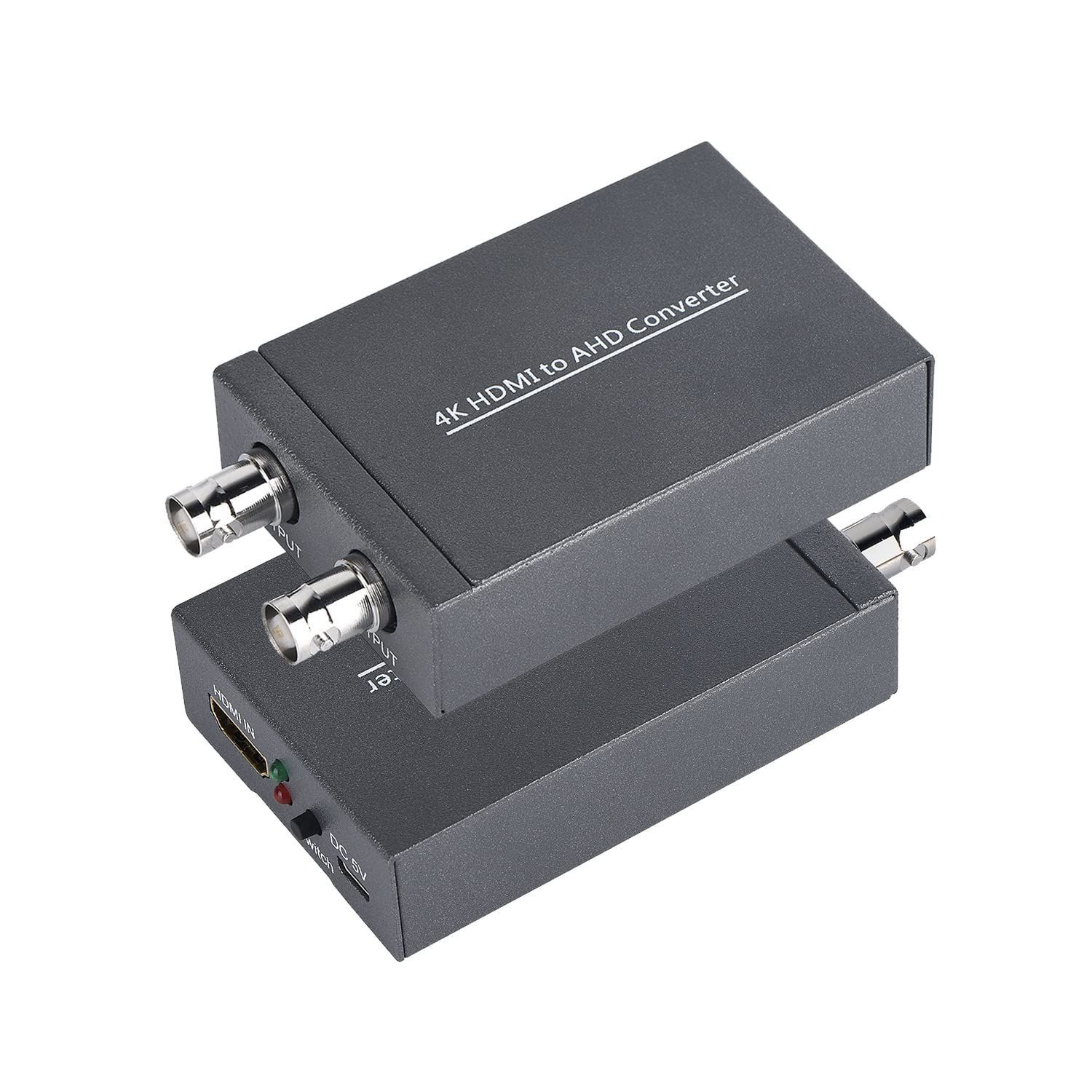HDMI to AHD 変換アダプター HDMI-AHD 変換 フルHD 4K / 1080P / 720P DVR ビデオカメラの高精細CCTVセキュリティシステムに用いられ、AHDループ500M中継器をサポート