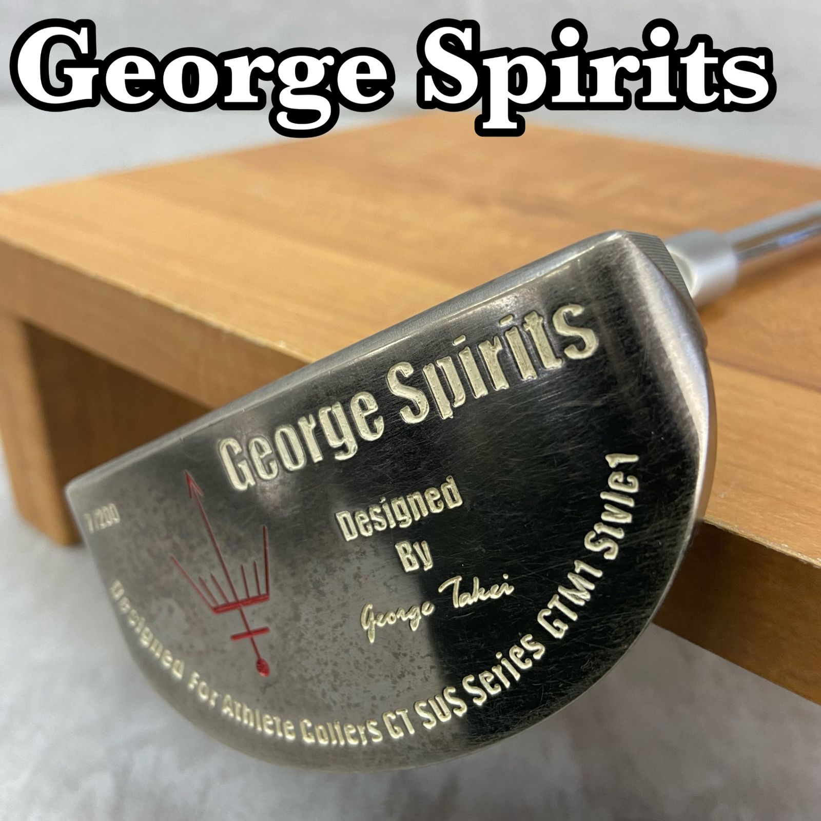 200本限定　7/200　George　Spirits　ジョージスピリッツ　Designed　By　george　Takei　メンズゴルフパター　スチール　右利き用　PT 200本限定 7/200 George Spirits ジョージスピリッツ Designed
