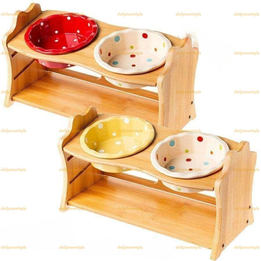 【新品】Tiffany & Co. ボーンチャイナキャット ダブル ペットボウル 新品】Tiffany & Co. ボーンチャイナキャット ダブル ペットボウル