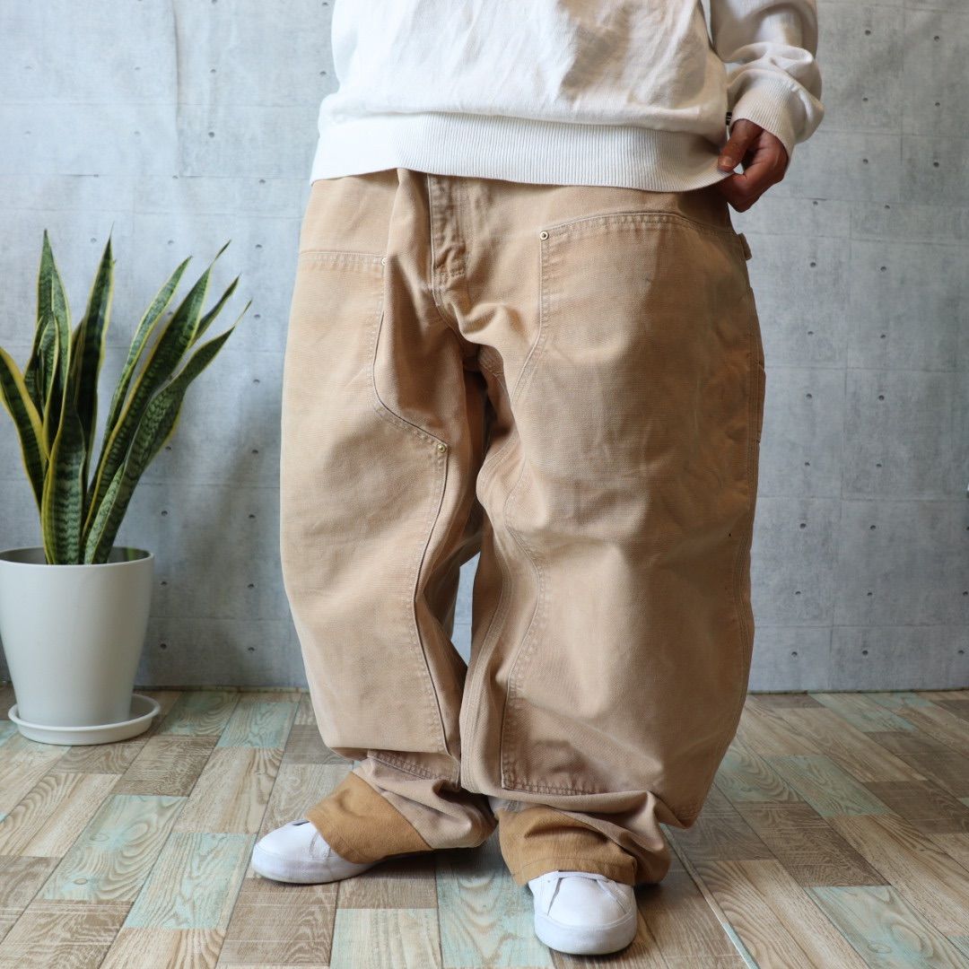 【希少サイズ】Carhartt ダブルニー　USA製　ペインターパンツ　W50