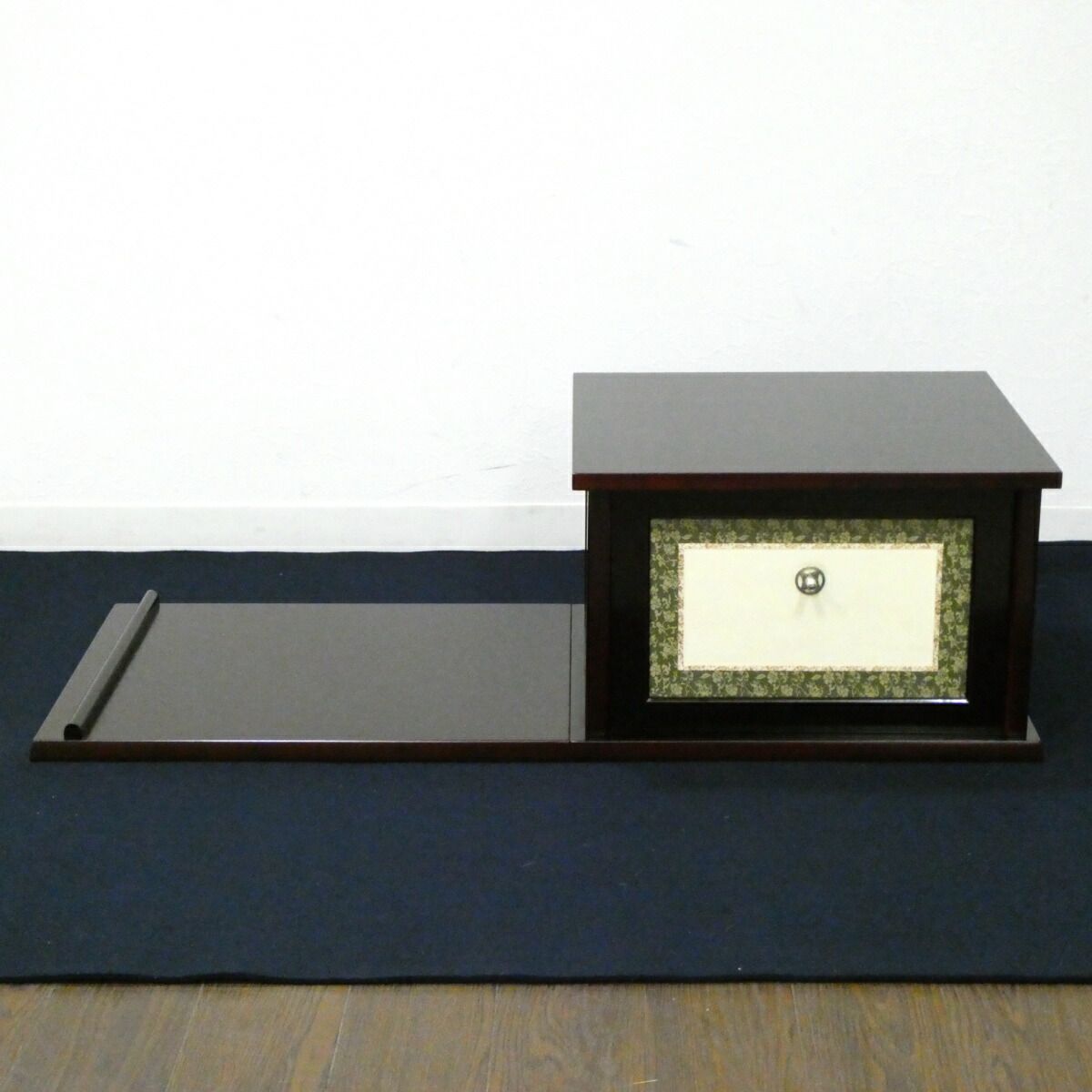 茶道具 即中斎好 溜塗 糸目 小袋棚 表千家 棚物 稽古 茶会 お稽古用