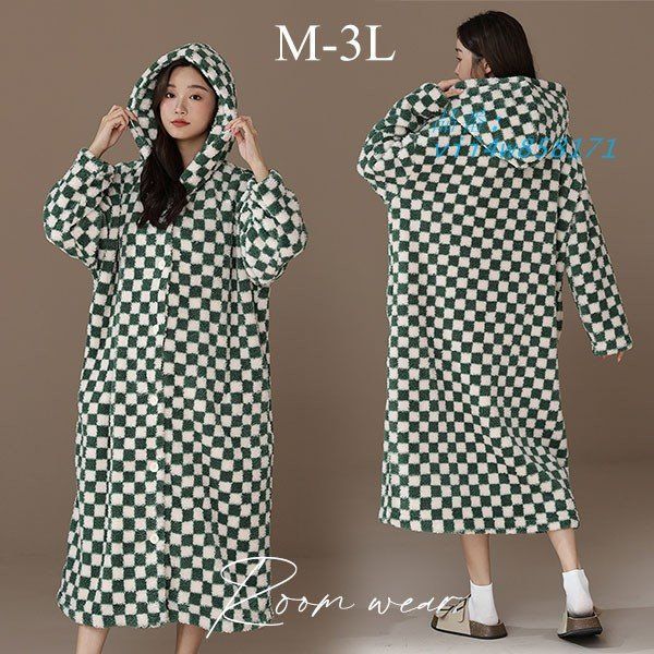 ルームウェア レディース ワンピース 可愛い 寝巻き 寝間着 クリスマス 気持ちいい お揃い もこもこ パジャマ フ毛布 ゆったり vii4w858171