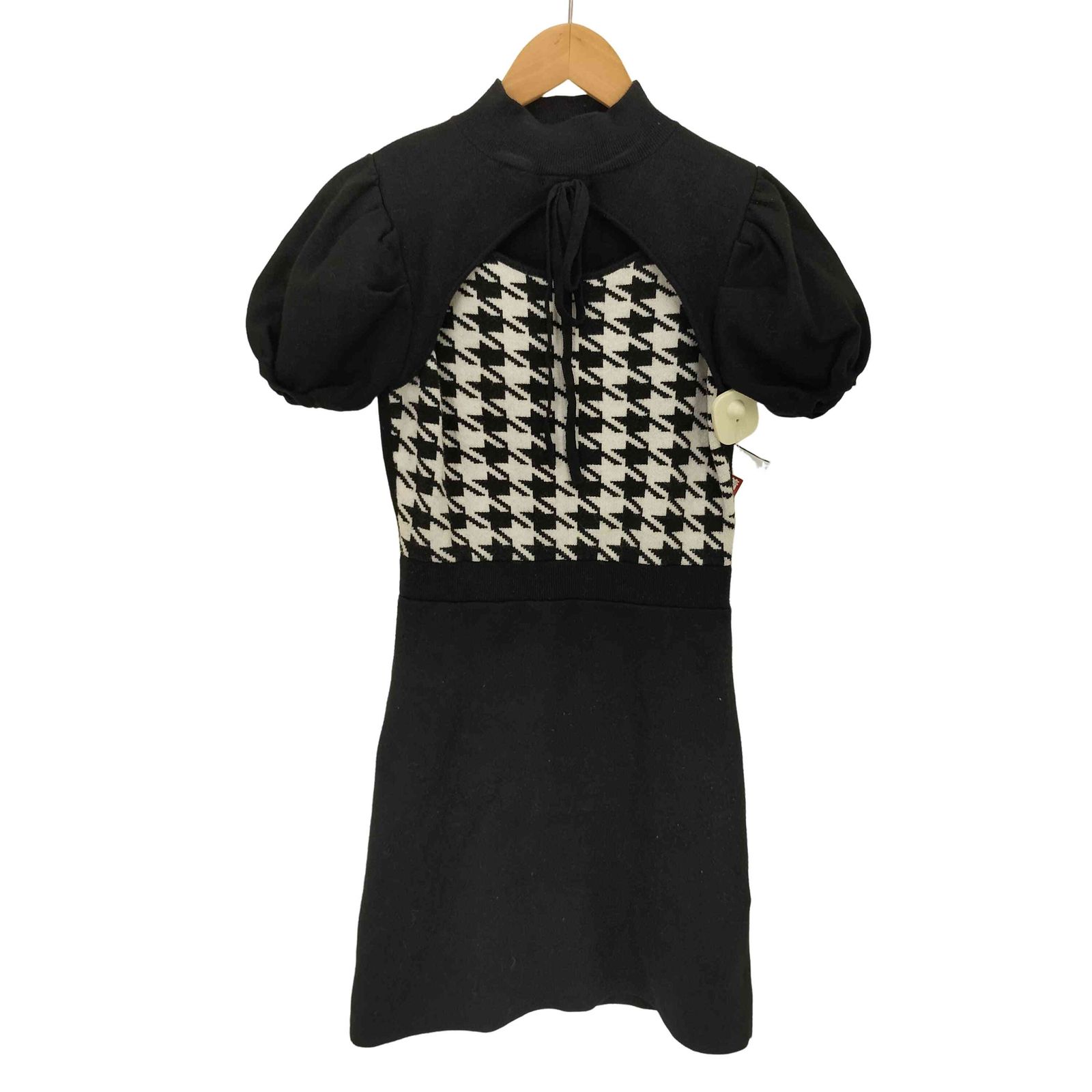 ダーリッチ Darich 23AW チェック リボンニット ミニワンピース