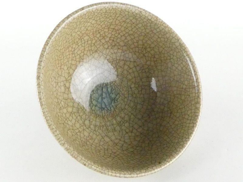 加藤友太郎 釉下彩 友玉園陶寿製 柿木に鴉 花瓶