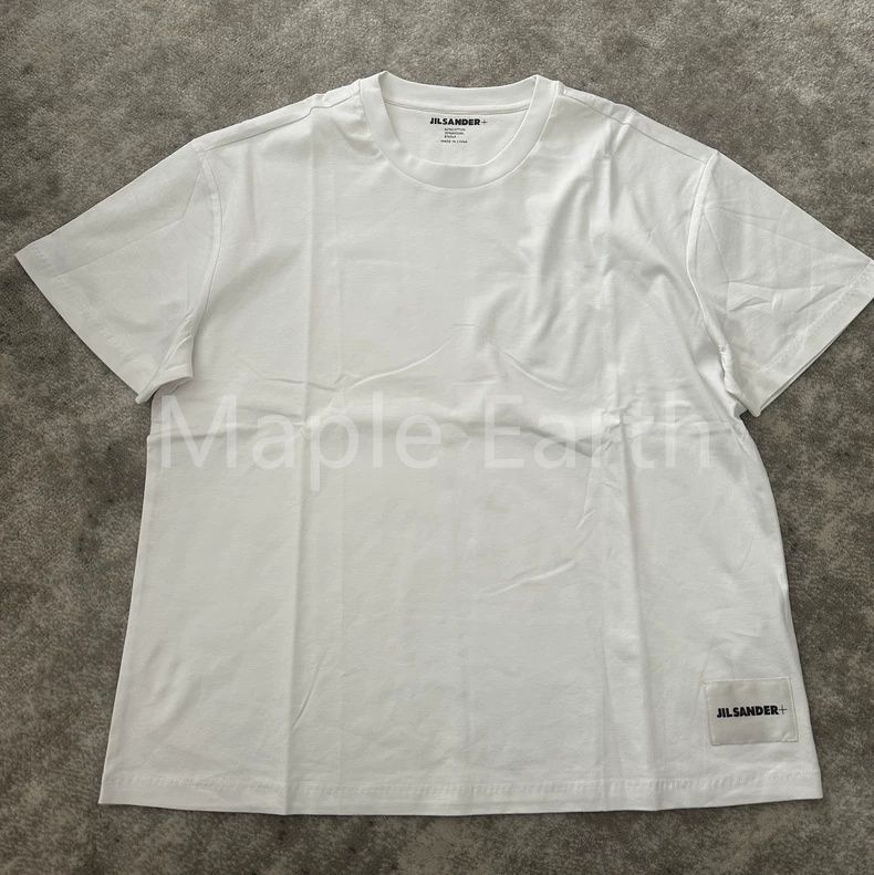 JIL SANDER ジルサンダープラス Tシャツ M ホワイト レディース 半袖 カットソー 白 パックT Y205