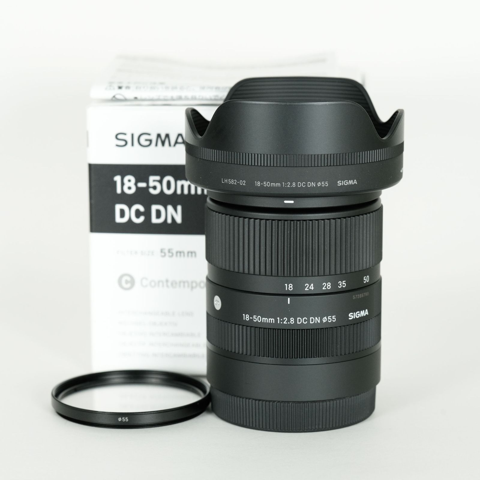 「かわいい～！」 美品｜純正フィルター付] SIGMA DN DC F2.8 18-50mm レンズ(ズーム)