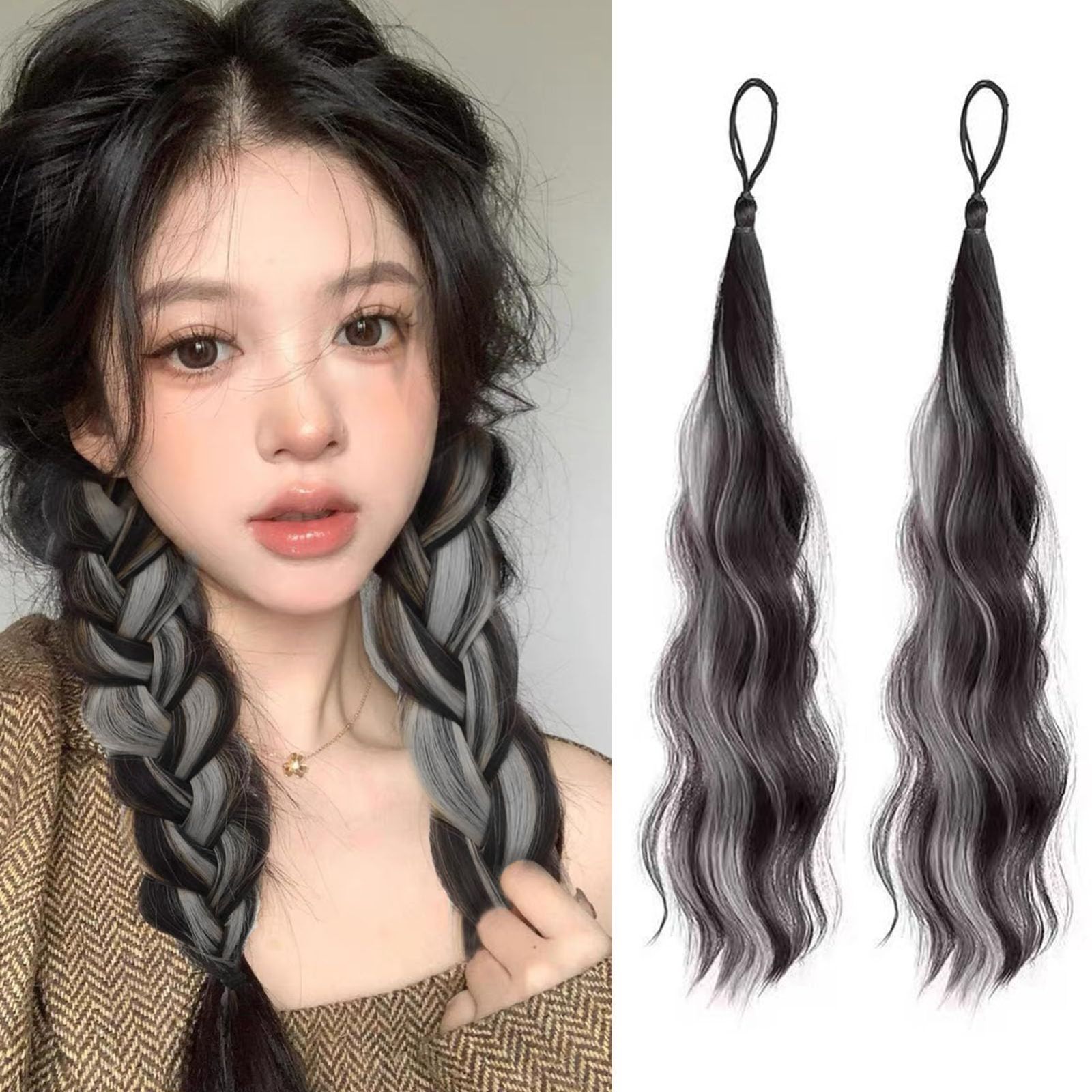 結婚式 ヘアエクステゴム式 カラーエクステ 七五三 ウィッグ ウィッグ