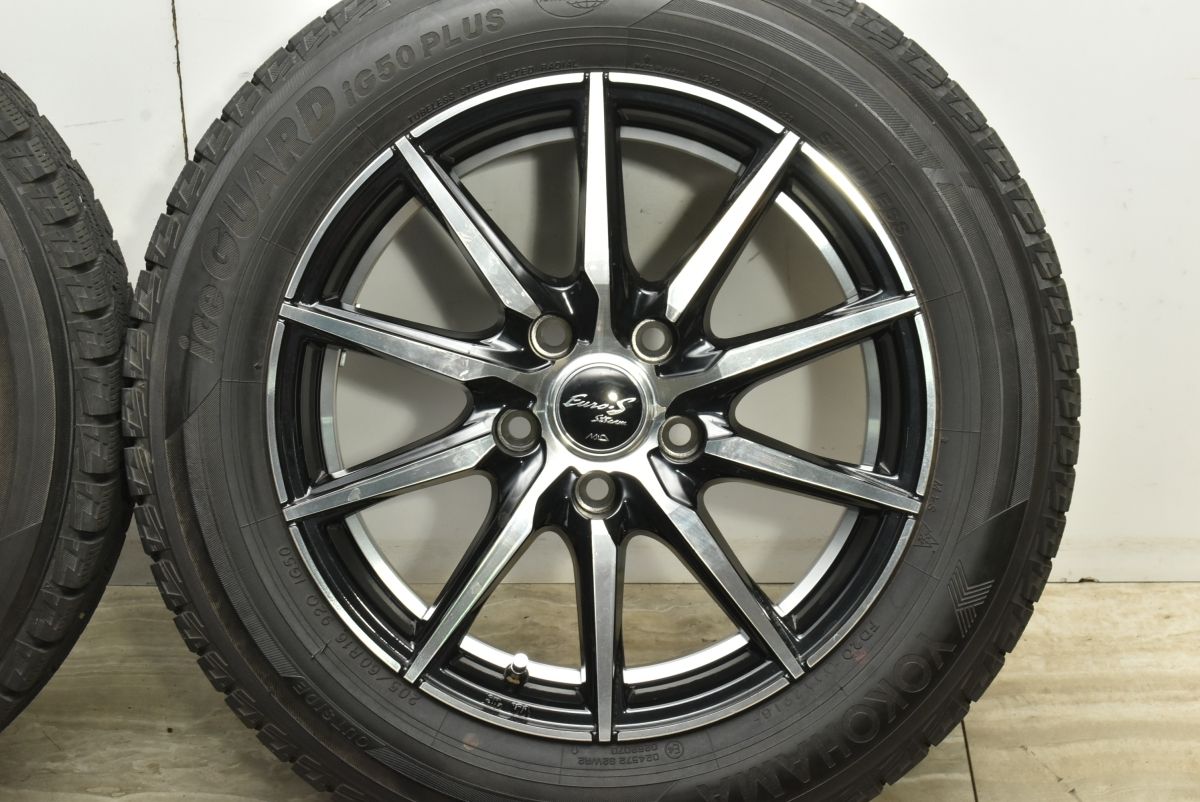 バリ溝 ユーロストリーム 16in 6.5J 38 ヨコハマ アイスガードiG50 205 60R16 ノア ヴォクシー プリウスα セレナ ステップワゴン FFCRYSTALESIA_COM