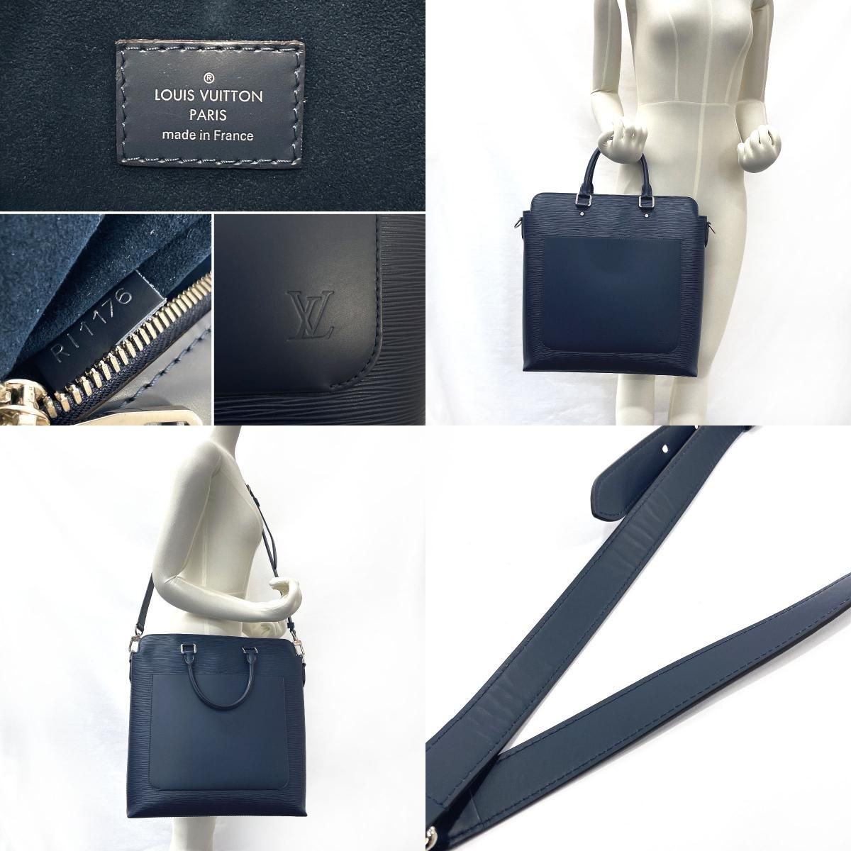 ルイヴィトン ビジネスバッグ ブルックス M58846 ネイビー - メルカリ