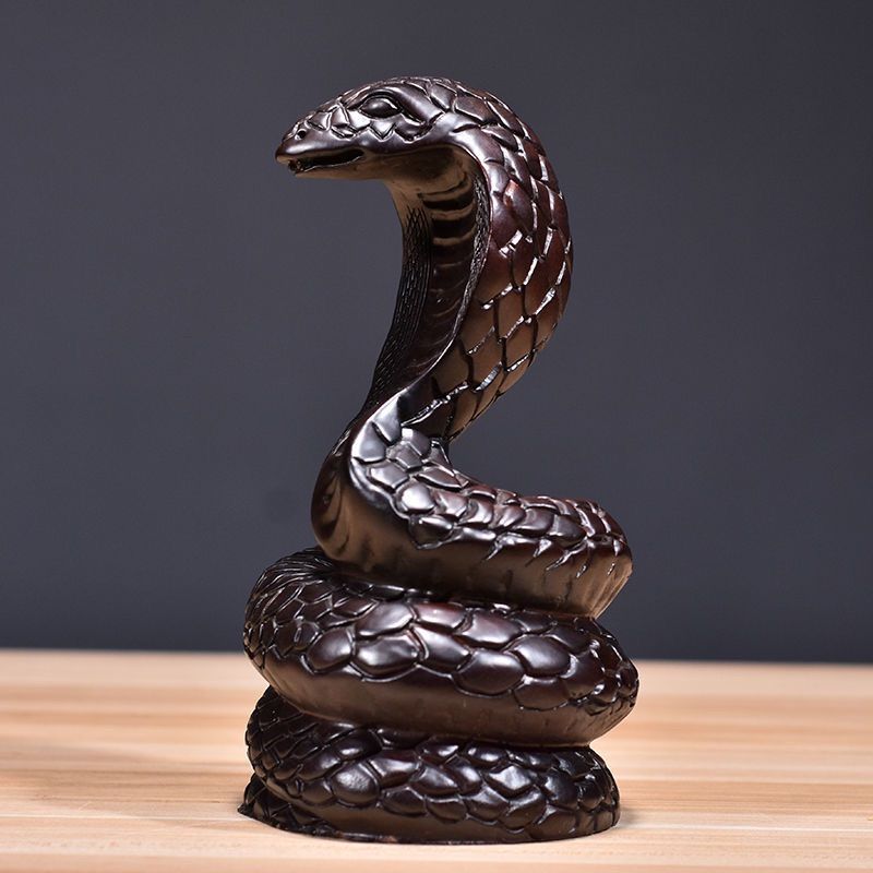 公式購入開運 大型 蛇 スネーク 【木製】自在稼動 彫刻・オブジェ