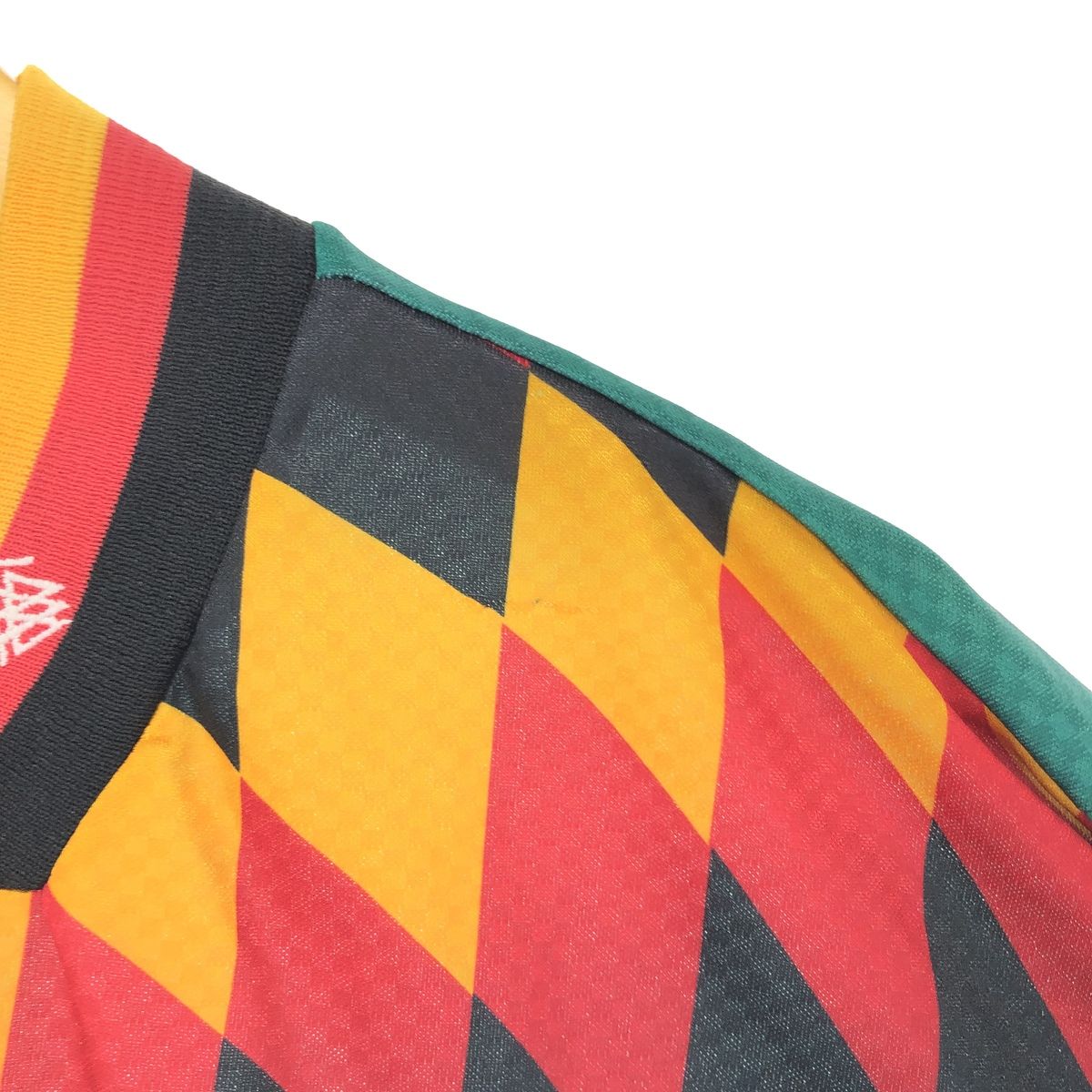古着 80~90年代 アディダス adidas ドイツ代表 総柄 Vネック サッカー