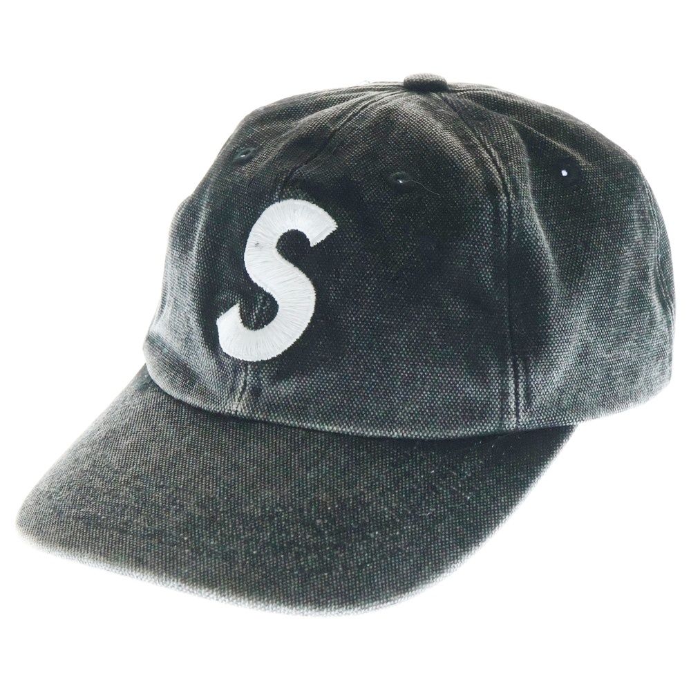 SUPREME シュプリーム 25SS Pigment Coated S Logo 6-Panel ピグメント コーティング キャップ 帽子 ブラック