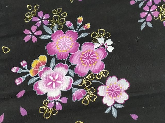 平和屋本店□浴衣 まとめて 3点 花柄 ラメ など 着用可能多数