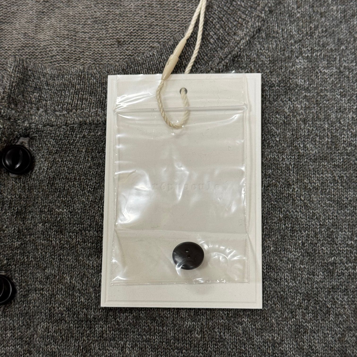 参考上代20900円 未使用品 crepuscule 24SS Henry Neck L/S ヘンリー