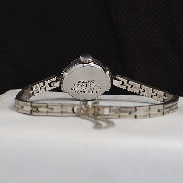 【稼働品】 QUEENSEIKO 1020-0030 レディース 腕時計 手巻き 稼働 セイコー クイーンセイコー 1020-0030 手巻き シルバー文字盤