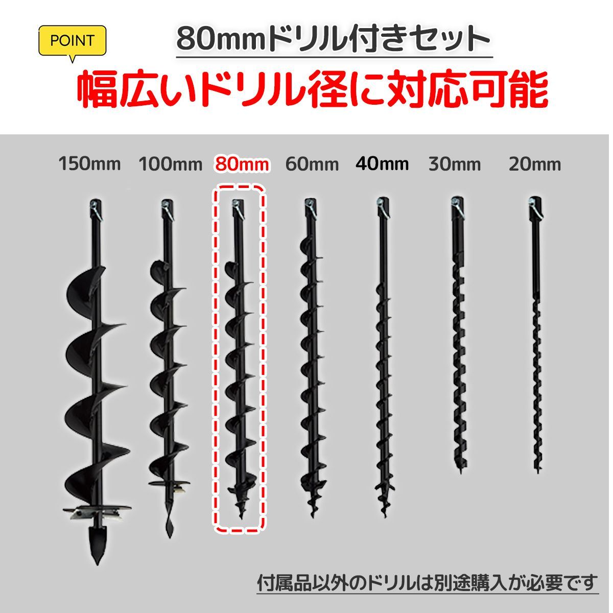 エンジン穴掘り機