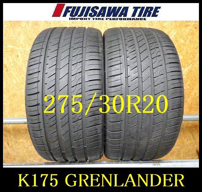 K175 G◆送料無料◆ 製造 約8部山◆GRENLANDER L-ZEAL 56◆275|30R20◆2本
