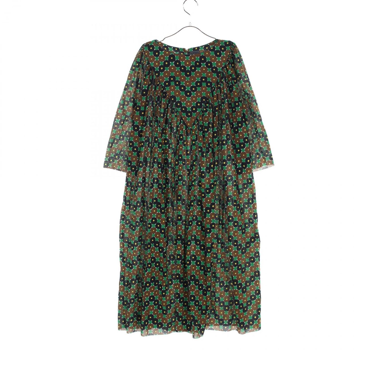 ミナペルホネン mina perhonen ワンピース forest ring ua3356 ブラック コットン ワンピース レディース Used A