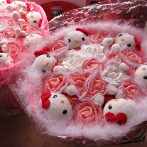 フラワーギフト キティいっぱい入り