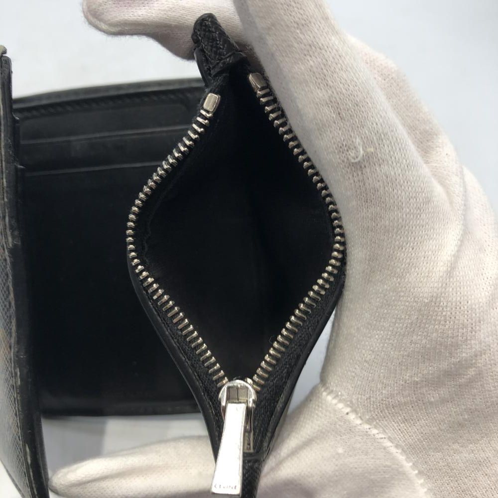 【】CELINE トリオンフキャンバス ファインストラップウォレット F-FG-2232 ▲全体的剥がれ有り セリーヌ[17]