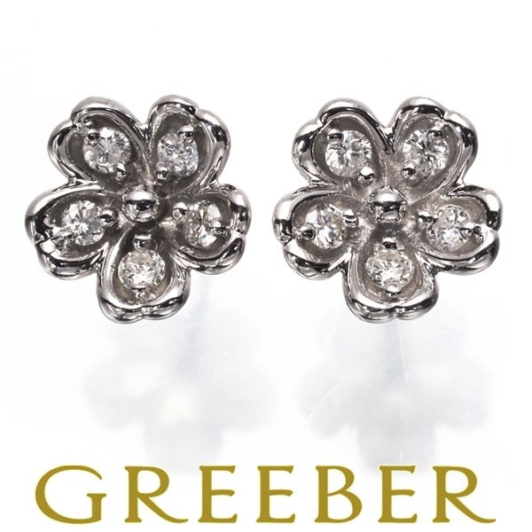 WG 0.17ctダイヤモンド ピアス WG）0.17ctダイヤモンドピアス | jewelryEMMA