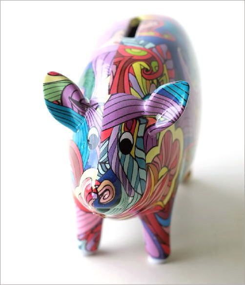 ブタ　豚　子豚　陶器　オブジェ　置物　インテリア　工芸品　美術品　A1710 ブタ 豚 子豚 陶器 オブジェ 置物 インテリア 工芸品 美術品 A1710