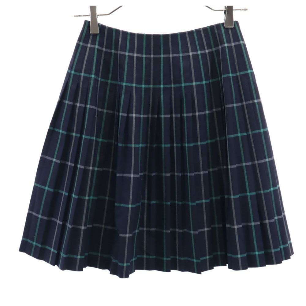 バーバリーズ 90s ウール オールド チェック柄 ミニ丈 ラップ プリーツ  