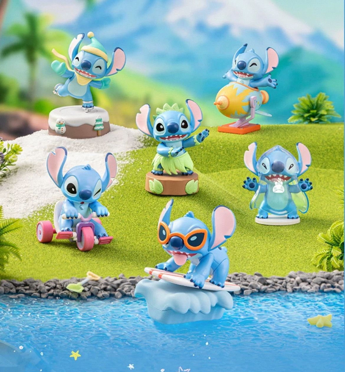 6点購入｜開封済】Disney x TOPTOY Stitch スティッチ “夏日