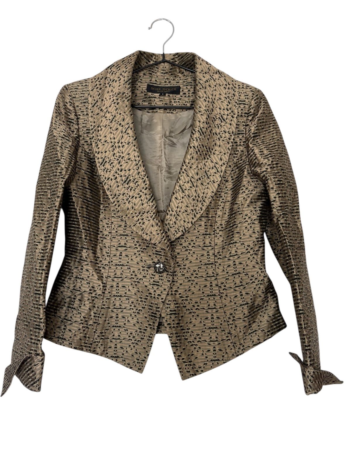 SOIR DOLCE ソワールドルチェ ジャケット 長袖 ゴールド レディース 9サイズ D2