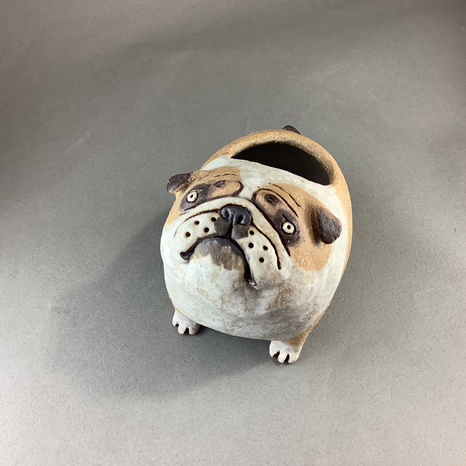 かとうゆみ　ハリネズミ　陶器 花器 たまむし工房 かとうゆみさん 花器 陶器 ハリネズミ かとうゆみさん 陶器 置物