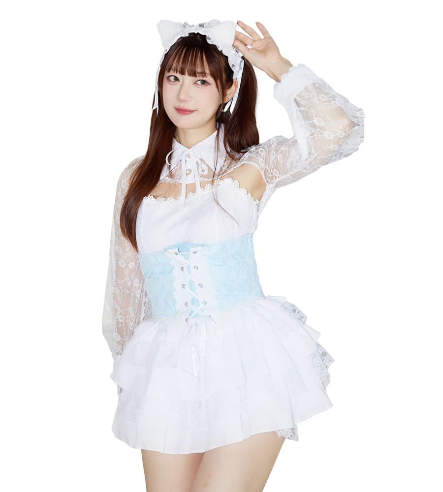 ブライトララ ハロウィン コスプレ 仮装 猫 白猫 黒猫 コスチューム 衣装 レディース