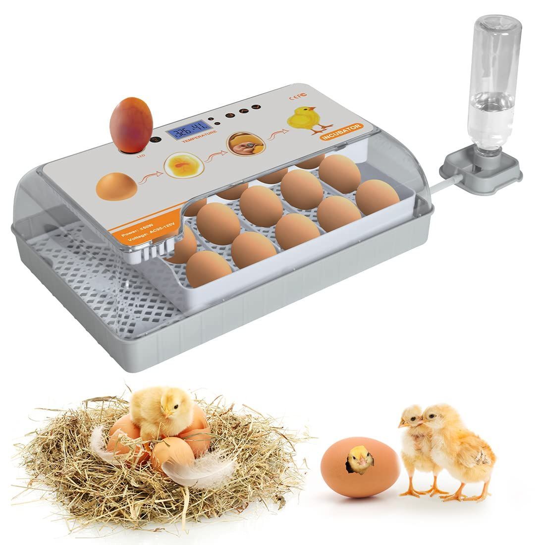 100%新品SALE 全自動孵化器ー自動転卵、温度湿度管理 PnALY