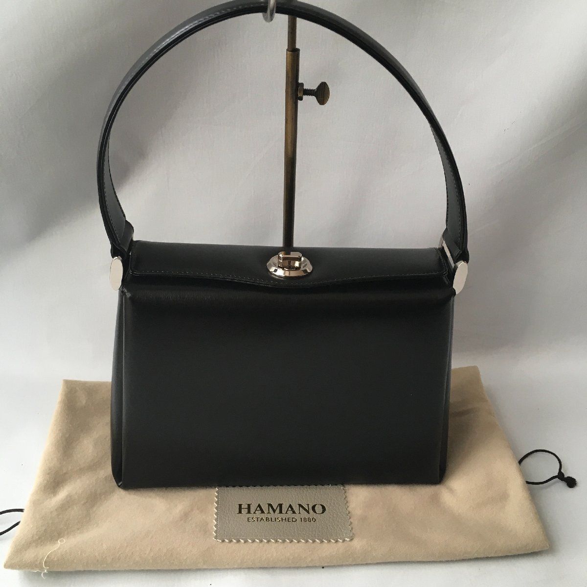 極美品 濱野皮革工藝HAMANOハマノ コキーユ フォーマル バッグ