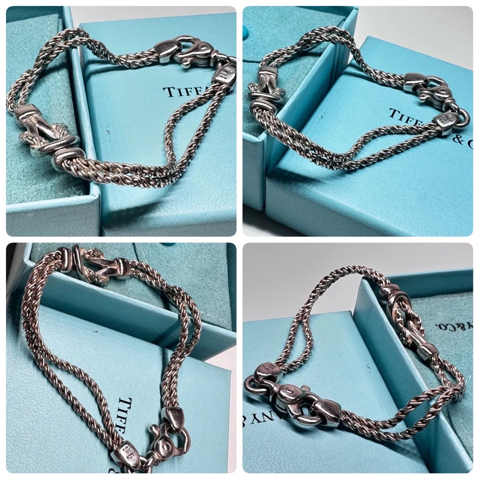 ティファニー Tiffany&Co. ダブルループ シルバーブレスレット