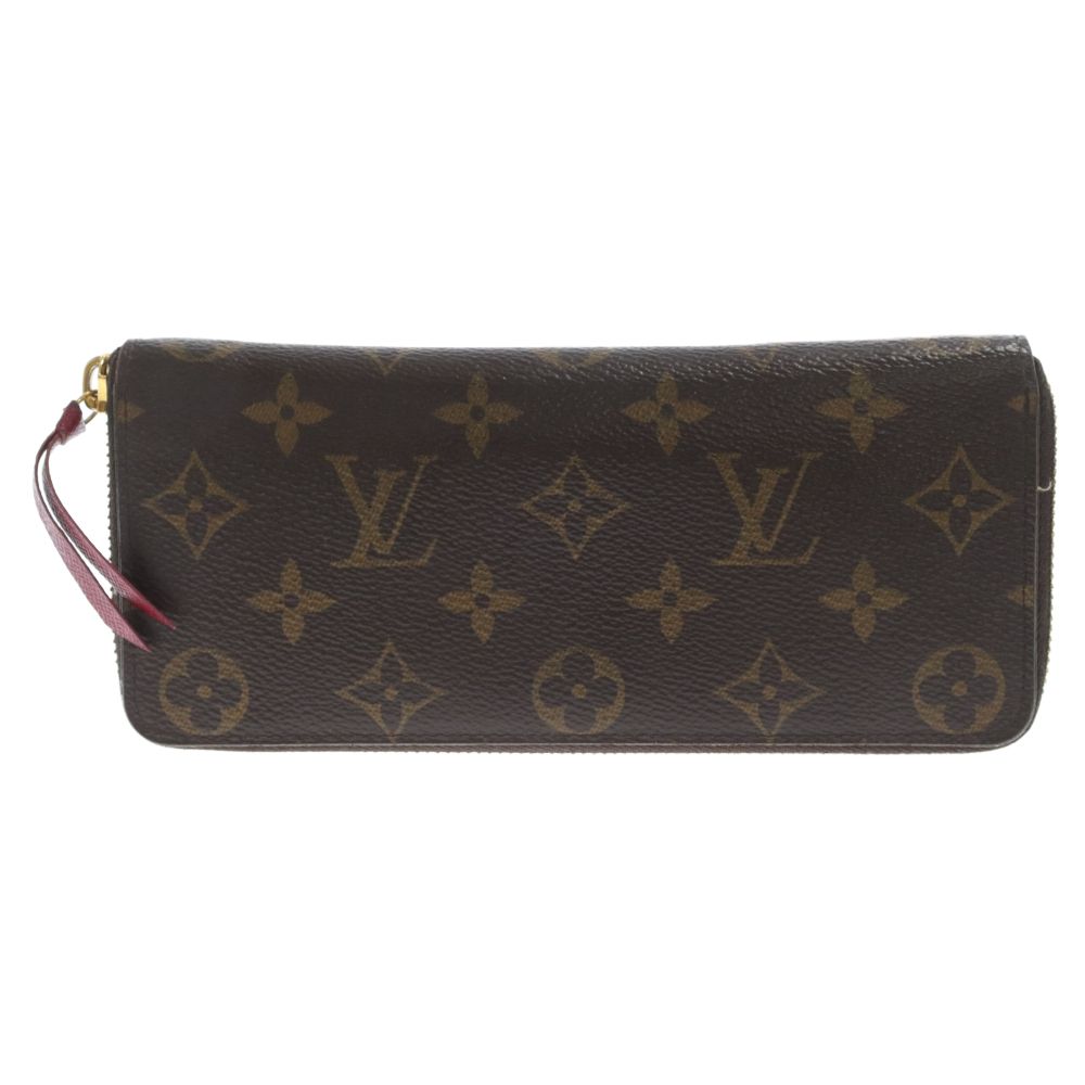 LOUIS VUITTON (ルイヴィトン) モノグラム ポルトフォイユ・クレマンス・フューシャ ラウンドファスナー ロングウォレット 長財布  CA2230 M60742 ブラウン - メルカリ