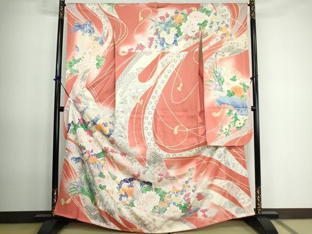 【豪華絢爛】振袖 孔雀華文様 正絹 仕立て上がり品 メルヘン 身丈161cm 豪華絢爛】振袖 孔雀華文様 正絹 仕立て上がり品 メルヘン 身丈