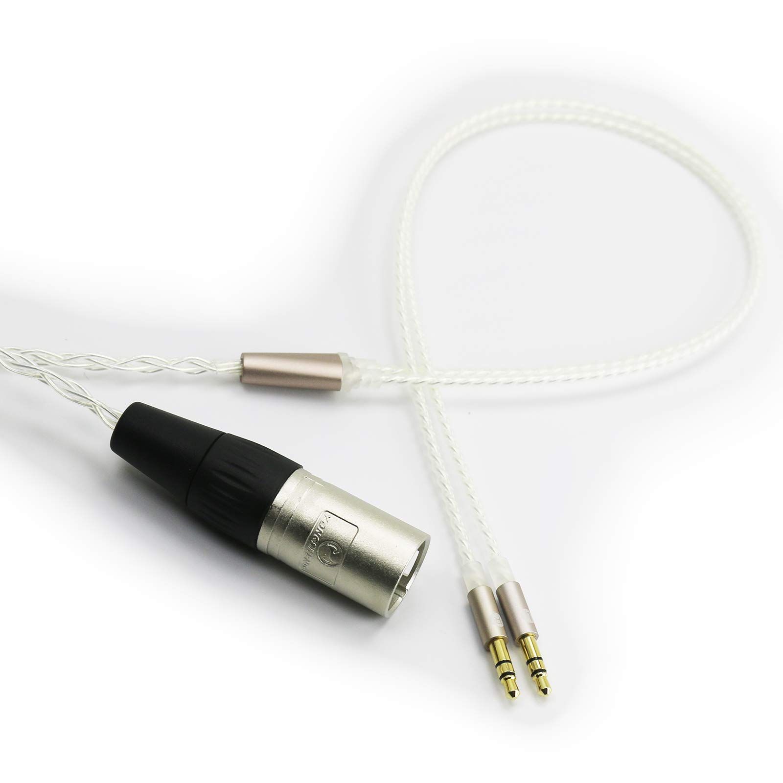 NewFantasia HiFiケーブル 4ピンXLRバランスオス Hifiman HE400S、HE
