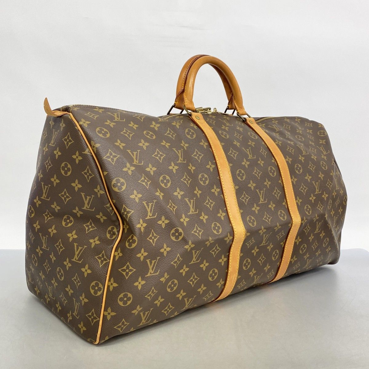 5mb2388-h ルイヴィトン ボストンバッグ モノグラム キーポル60 M41422 ブラウン メンズ レディース ユニセックス