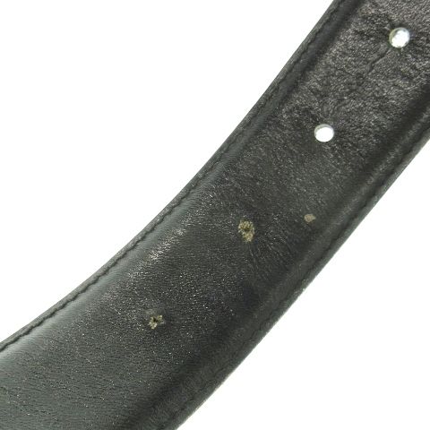 ダンヒル dunhill ベルト レザー ゴールド金具 ロゴ 黒 ブラック
