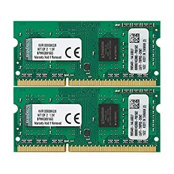 (非常に良い)キングストン Kingston ノートPC用メモリ DDR3 1333 (PC3-10600) 4GBx2枚 CL9 1.5V Non-ECC SO-DIMM 204pin KVR13S9S8K2/8
