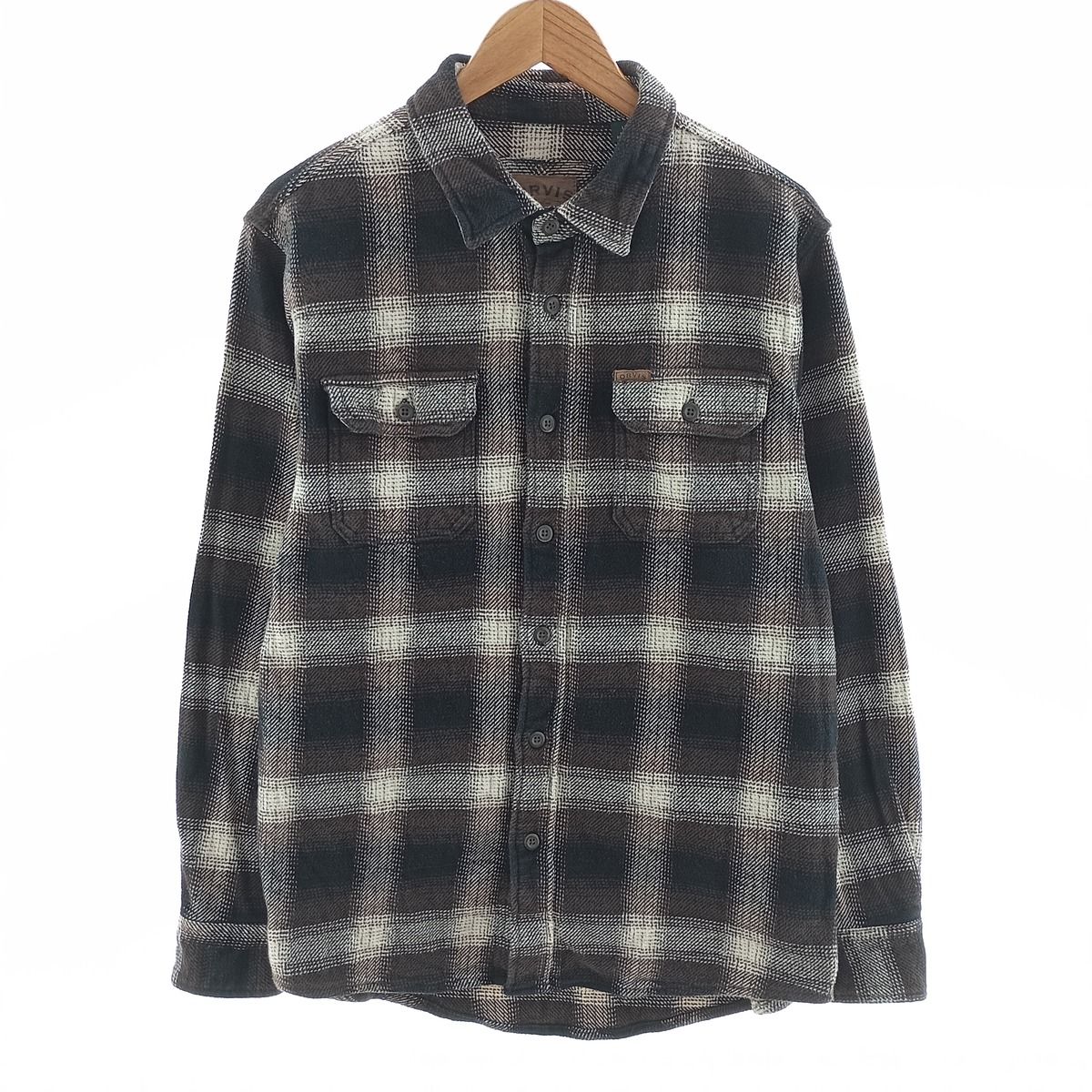 古着 オービス ORVIS オンブレチェック 長袖 ヘビーネルチェックシャツ メンズL相当/eaa404327