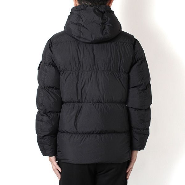 Stone  ブラックダウンジャケット STONE ISLAND ダウンジャケット L ブラック ナイロン