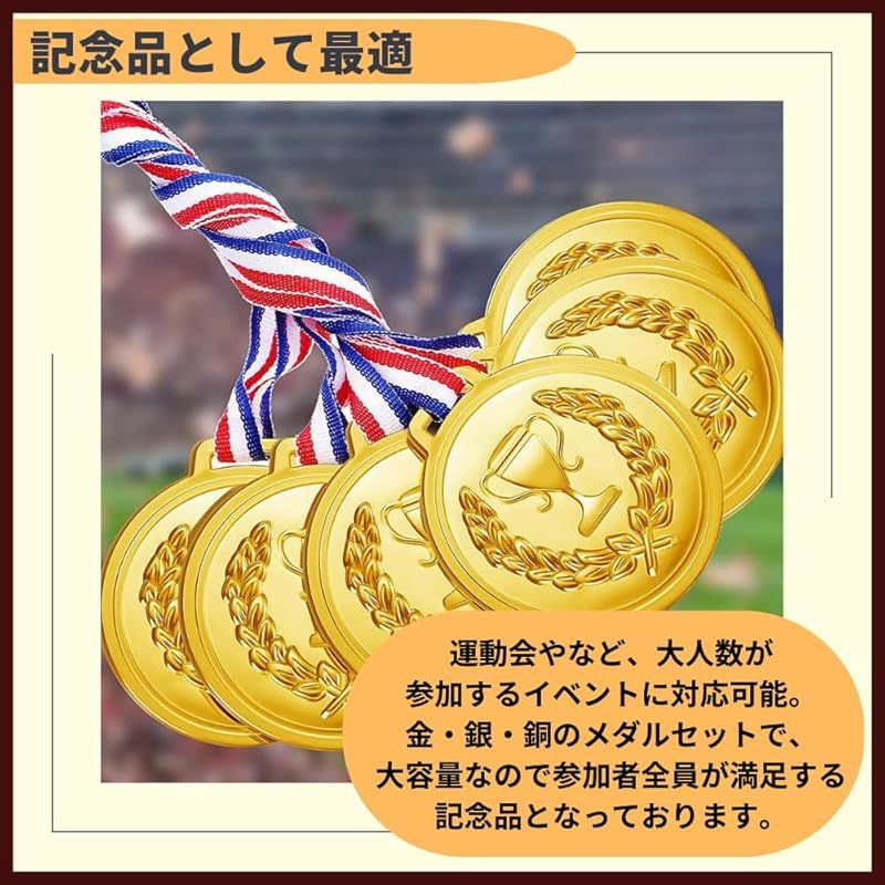 新品】 ideamall メダル 金メダル 銀メダル 銅メダル 運動会