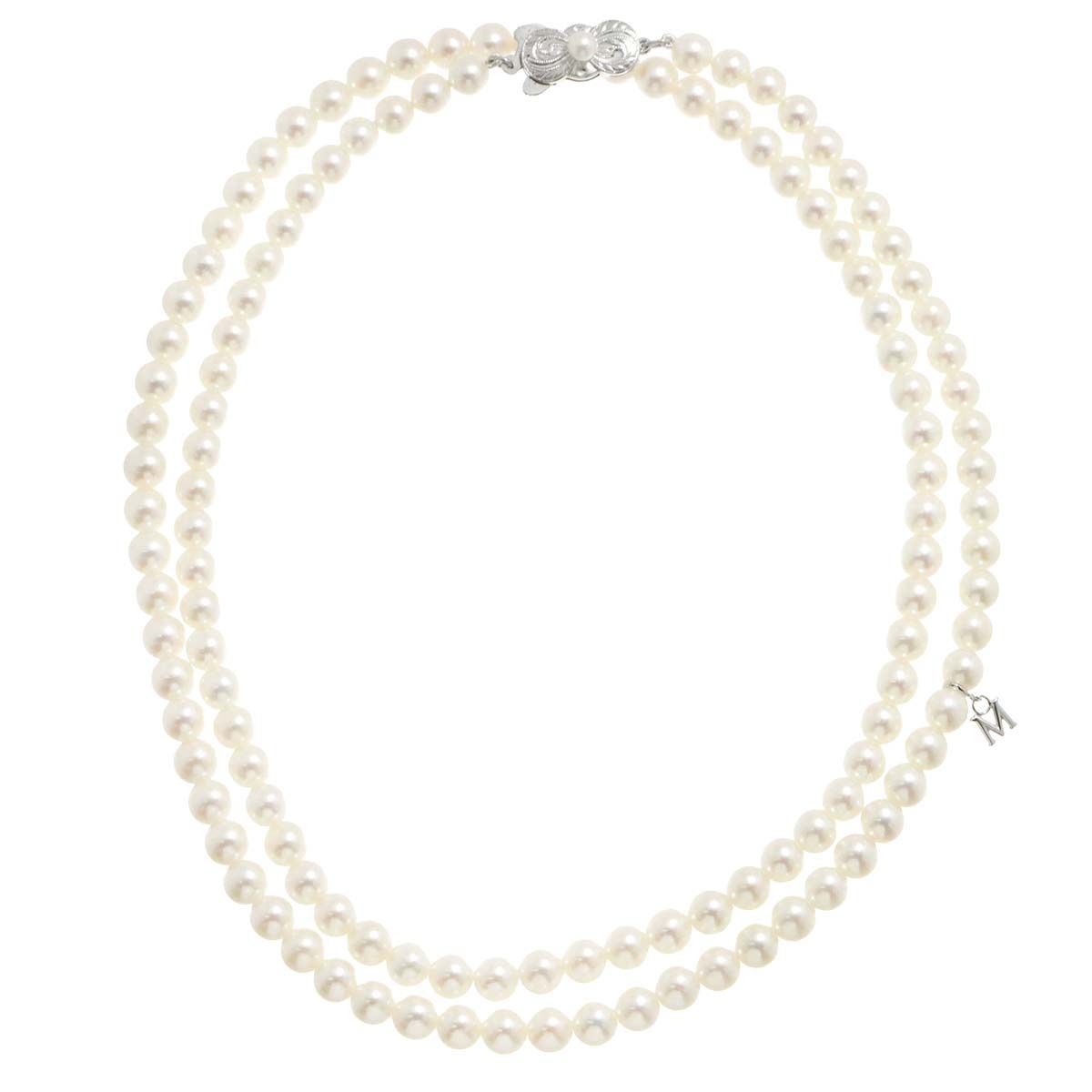 MIKIMOTO】あこや真珠 ロング ネックレス 約6.0-6.5mm 340