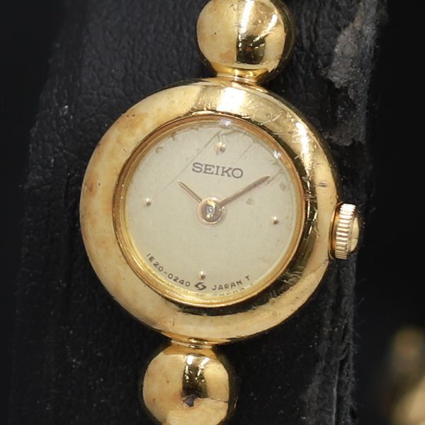 電池交換⁄洗浄済SEIKO 1E20-0070 セイコー シャンパン文字盤