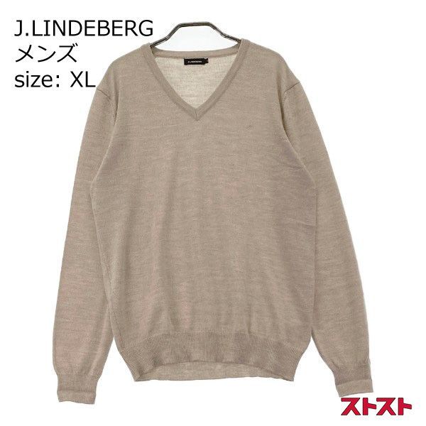 J.LINDEBERG ジェイリンドバーグ ニットセーター ベージュ系 XL [240101101645] - メルカリ