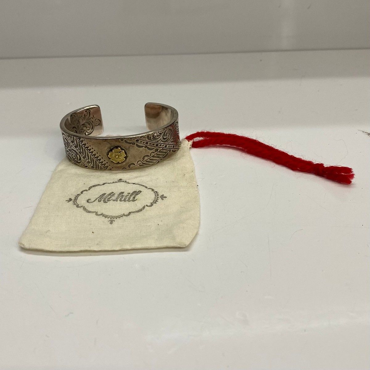 マウントヒル Mt.hill Stamped Rose Cuff バングル メンズジュエリー