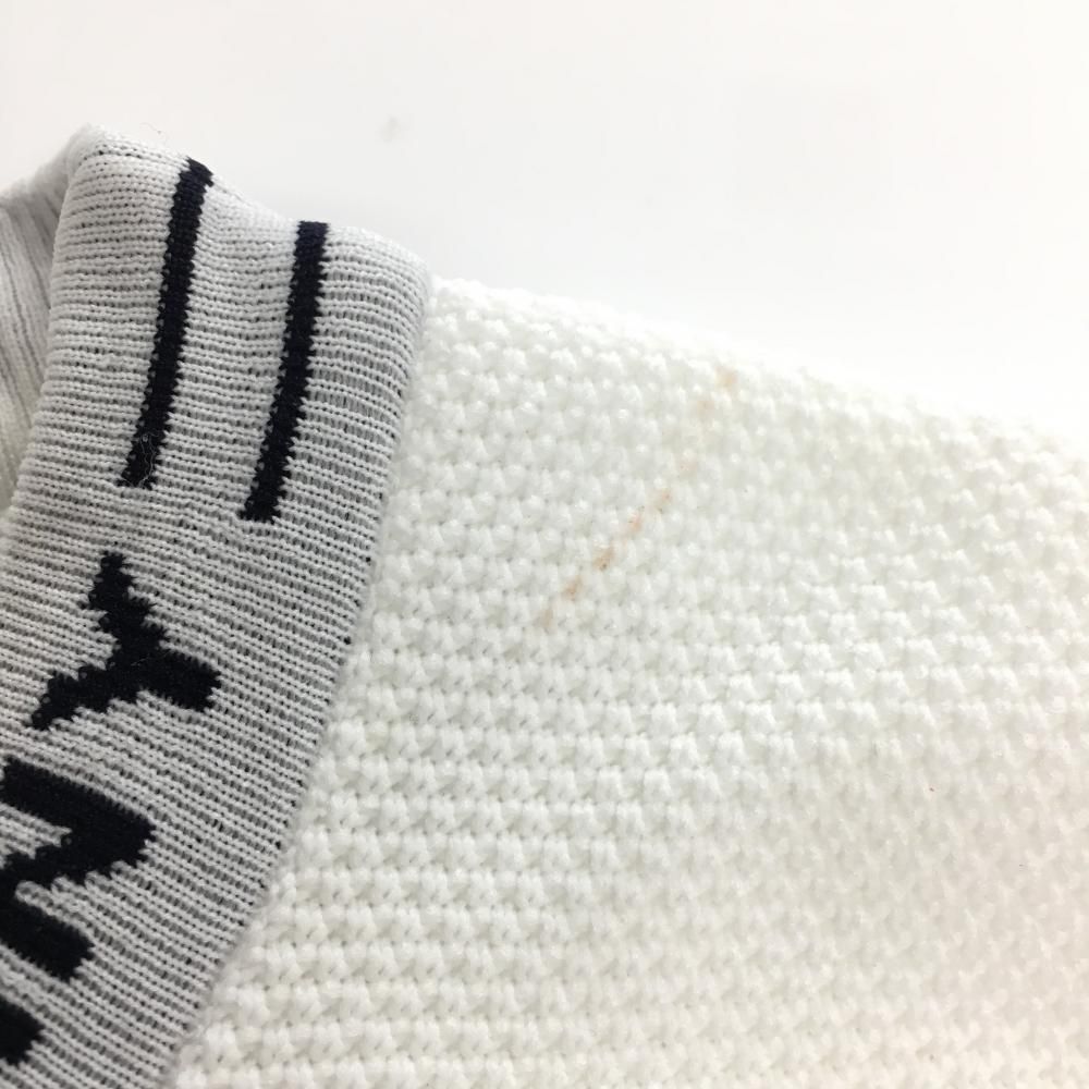 ジャックバニー セーター 白 ネックロゴ メンズ 6(XL) ゴルフウェア