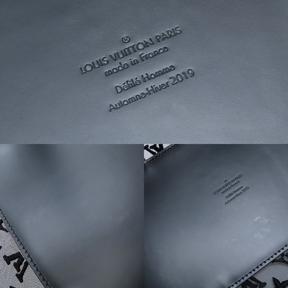 最安価に挑戦！ LOUIS VUITTON ルイヴィトン モノグラム シースルー キーポルバンドリエール50 M53971 ボストンバッグ ブラック メンズ ユニセックス|352735 【アウトレット特価品】